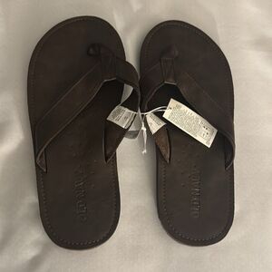 Brown Flip Flops Mens 6 7 Old Navy